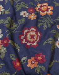 Fabareeze Navy blue 3 PC Embroidered Karandi