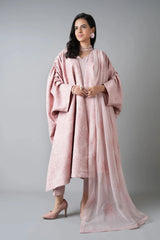 Fabareeze Pink 3 PC Embroidered Karandi