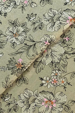 Fabareeze Green 3 PC Embroidered Karandi