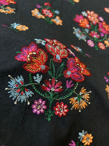 Fabareeze Black 3 PC Embroidered Karandi