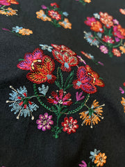 Fabareeze Black 3 PC Embroidered Karandi