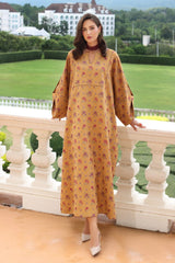 Fabareeze Mustard 3 PC Embroidered Karandi