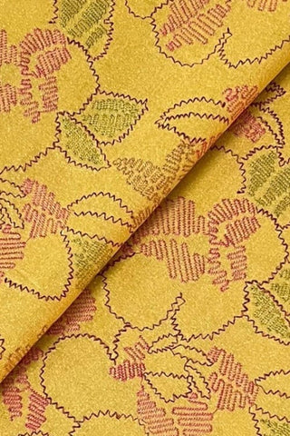 Fabareeze Yellow 3 PC Embroidered Karandi