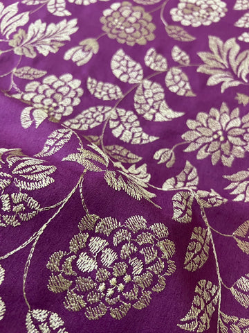 Fabareeze Royal Purple 3 PC Embroidered Karandi