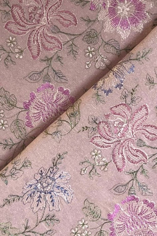 Fabareeze Light pink 3 PC Embroidered Karandi