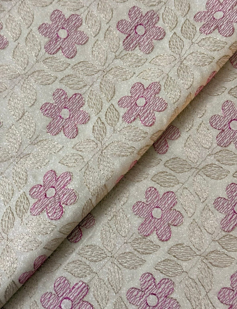 Fabareeze Light Beige 3 PC Embroidered Karandi