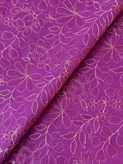 Fabareeze Royal Purple 3 PC Embroidered Karandi