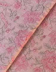 Fabareeze Light pink 3 PC Embroidered Karandi