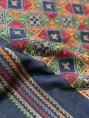 Fabareeze Dark Navy blue 3 PC Embroidered Karandi