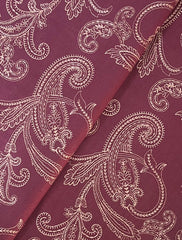 Fabareeze Plum 3 PC Embroidered Karandi