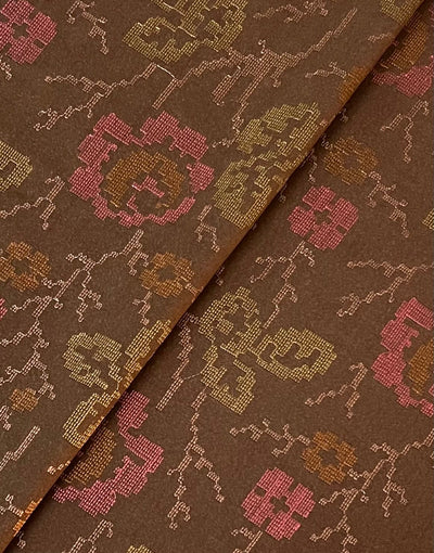 Fabareeze Brown 3 PC Embroidered Karandi