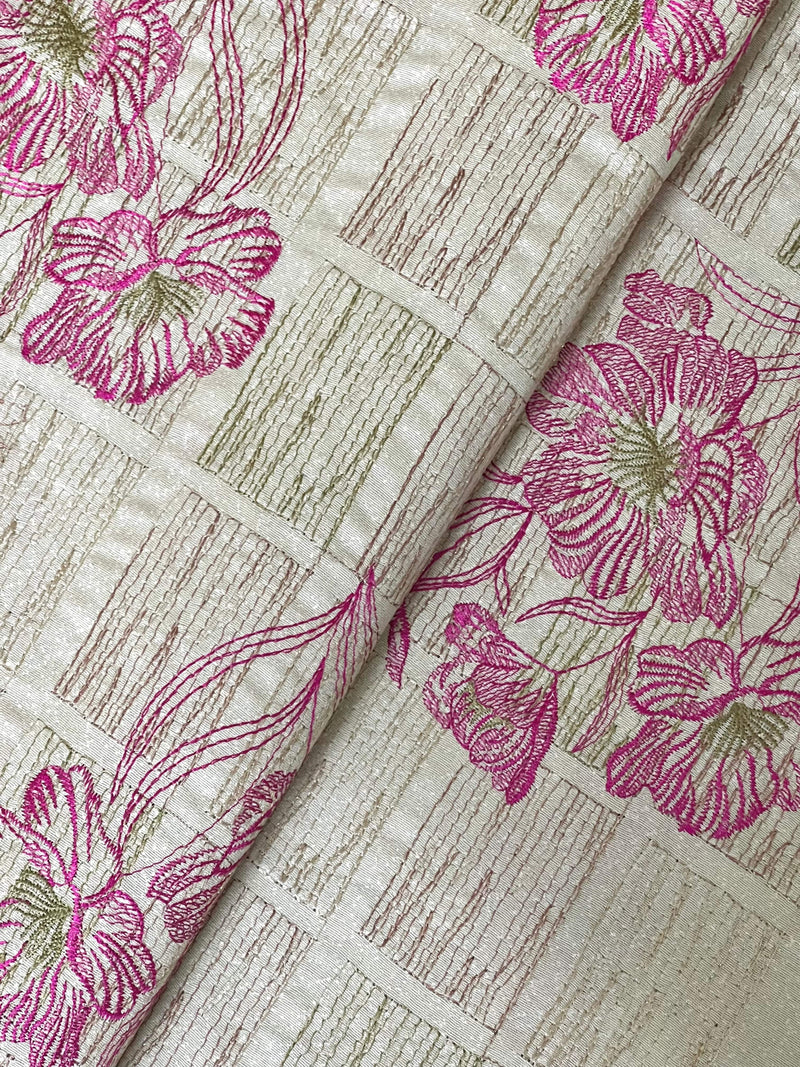 Fabareeze Beige 3 PC Embroidered Karandi