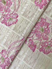Fabareeze Beige 3 PC Embroidered Karandi