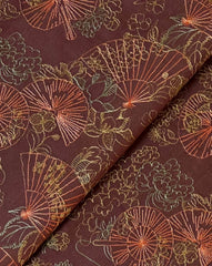 Fabareeze Brown 3 PC Embroidered Karandi