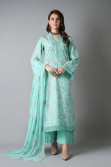 Fabareeze Aqua 3 PC Embroidered Karandi