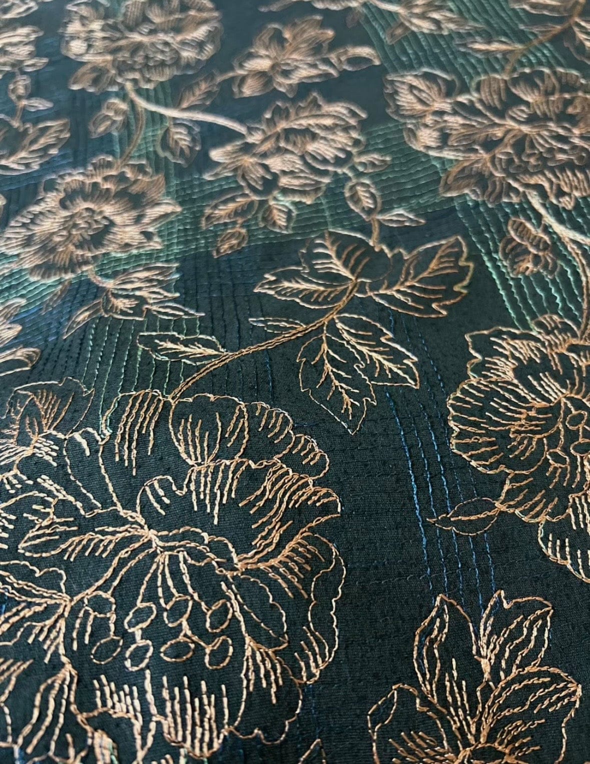 Fabareeze Teal Blue 3 PC Embroidered Karandi