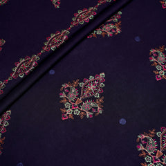 Fabareeze Purple 3 PC Embroidered Karandi