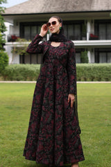 Fabareeze Black 3 PC Embroidered Karandi