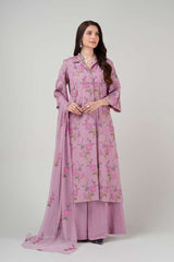 Fabareeze Pink 3 PC Embroidered Karandi