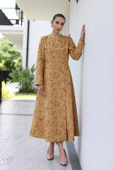 Fabareeze Light mustard 3 PC Embroidered Karandi