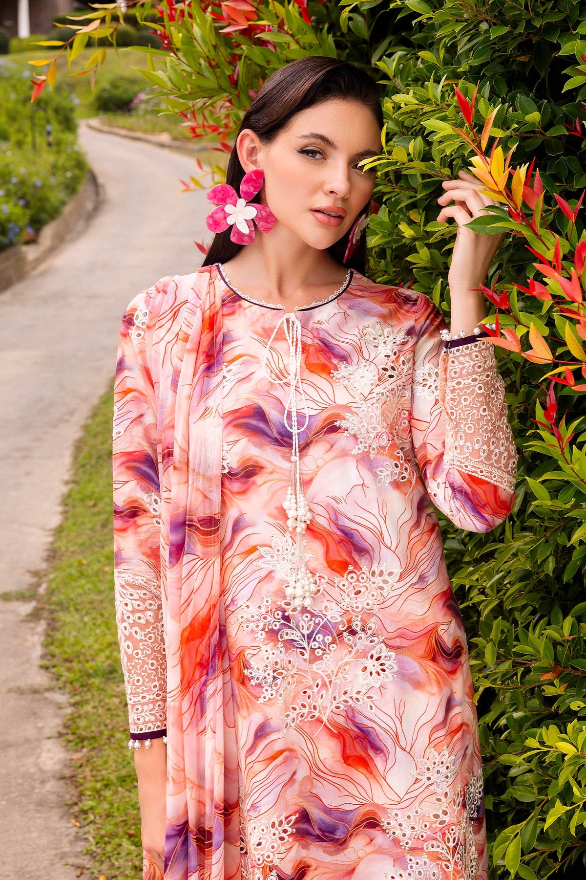 Fabareeze 3 PC Lawn chikankari