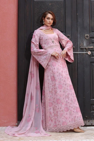 Fabareeze Pink 3 PC Lawn Embroidered