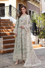 Fabareeze Cream 3 PC Lawn Embroidered