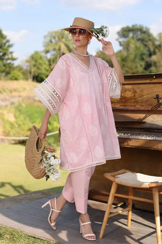 Fabareeze Pink 3 PC Lawn Embroidered