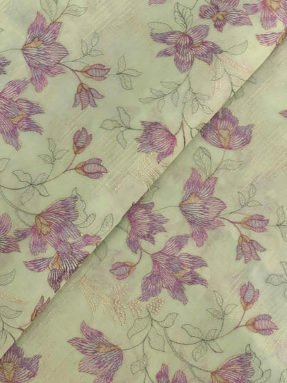 Fabareeze Green 3 PC Lawn Embroidered