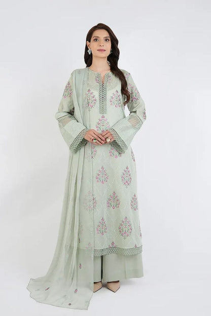 Fabareeze Green 3 PC Lawn Embroidered