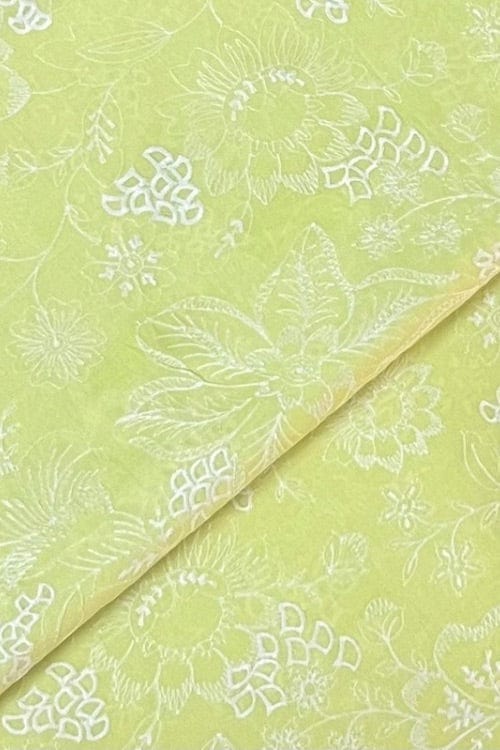 Fabareeze Yellow 3 PC Lawn Embroidered