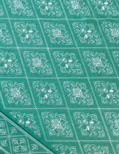 Fabareeze Sea green 3 PC Lawn Embroidered