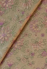 Fabareeze Dark beige 3 PC Lawn Embroidered