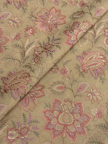 Fabareeze Beige 3 PC Lawn Embroidered
