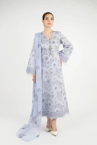 Fabareeze Lilac 3 PC Lawn Embroidered