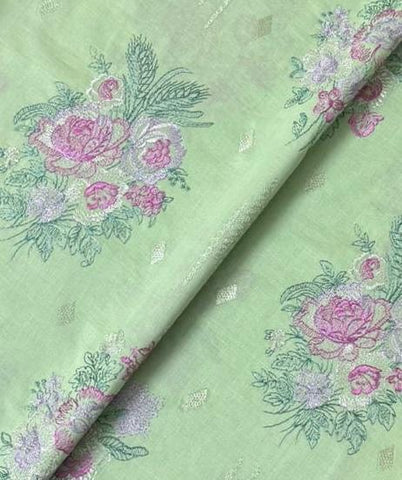 Fabareeze Green 3 PC Lawn Embroidered