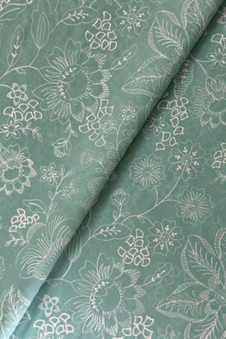 Fabareeze Sea green 3 PC Lawn Embroidered