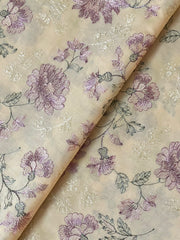 Fabareeze Pastel yellow 3 PC Lawn Embroidered