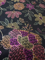 Fabareeze Black 3 PC Lawn Embroidered