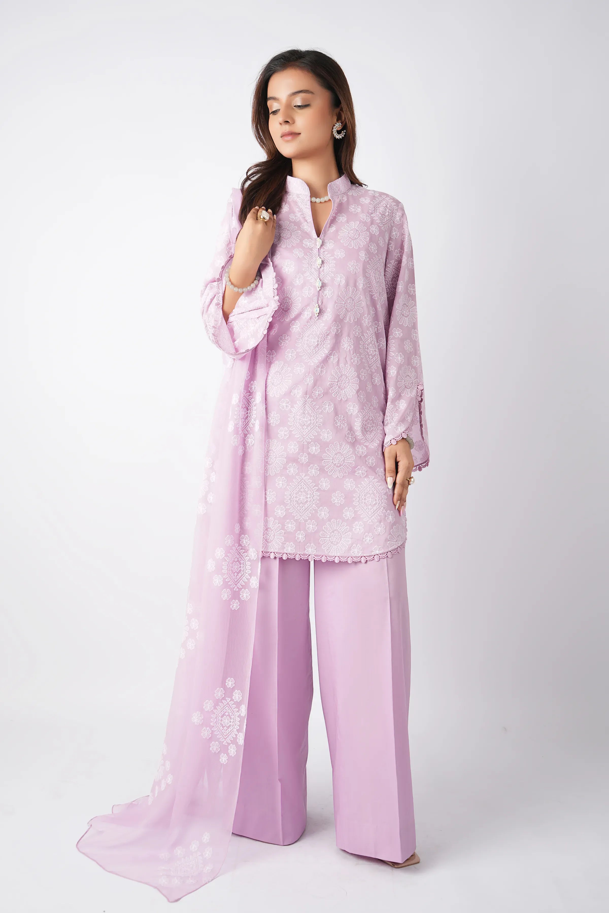 Fabareeze Black 3 PC Lawn Embroidered