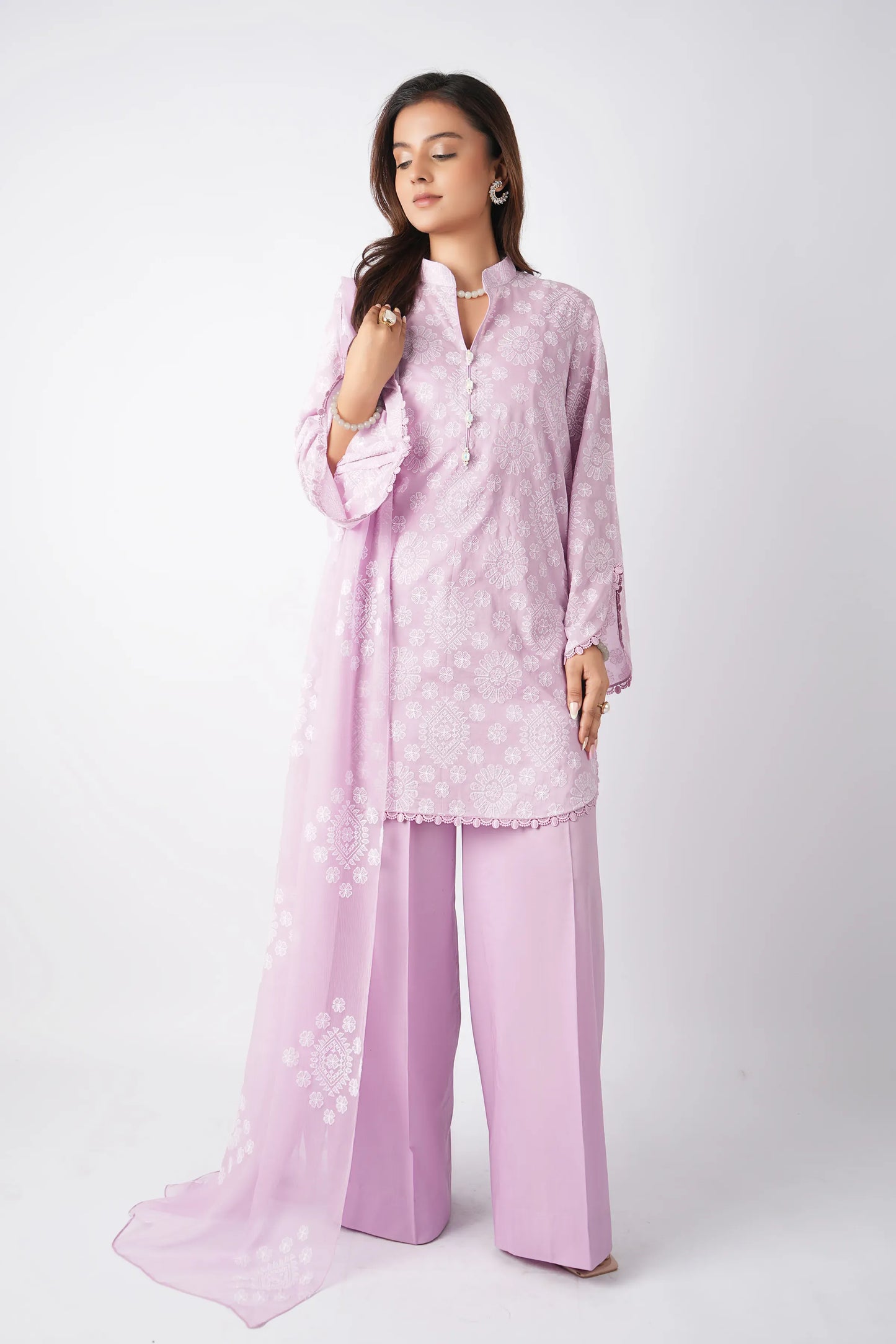 Fabareeze Black 3 PC Lawn Embroidered