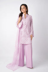 Fabareeze Black 3 PC Lawn Embroidered