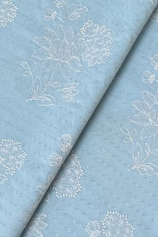 Fabareeze Blue 3 PC Lawn Embroidered