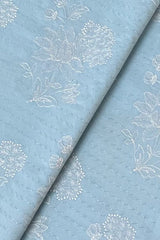 Fabareeze Blue 3 PC Lawn Embroidered
