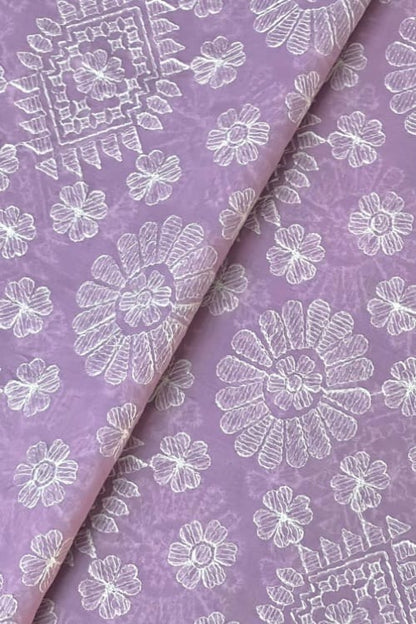 Fabareeze Purple 3 PC Lawn Embroidered