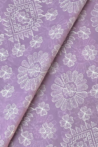 Fabareeze Purple 3 PC Lawn Embroidered