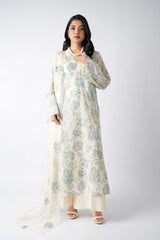Fabareeze Off white 3 PC Lawn Embroidered