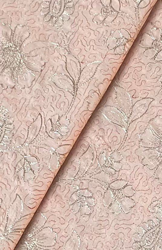Fabareeze Peach 3 PC Lawn Embroidered