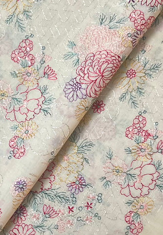 Fabareeze Beige 3 PC Lawn Embroidered