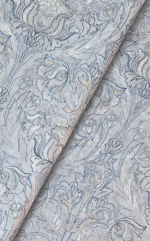 Fabareeze Blue 3 PC Lawn Embroidered